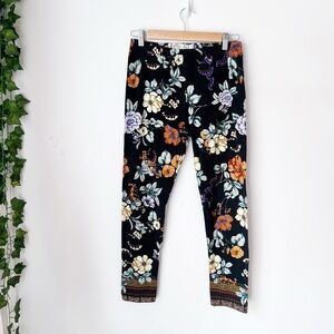 Johnny Was JWLA Golden Spring French Terry Leggings, Unique Floral Boho